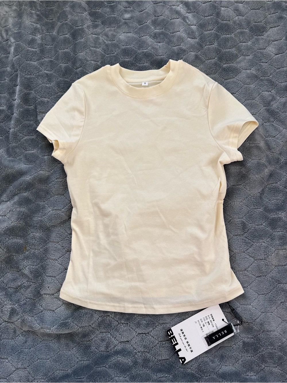 Butter yellow Short Sleeve Crewneck Tee